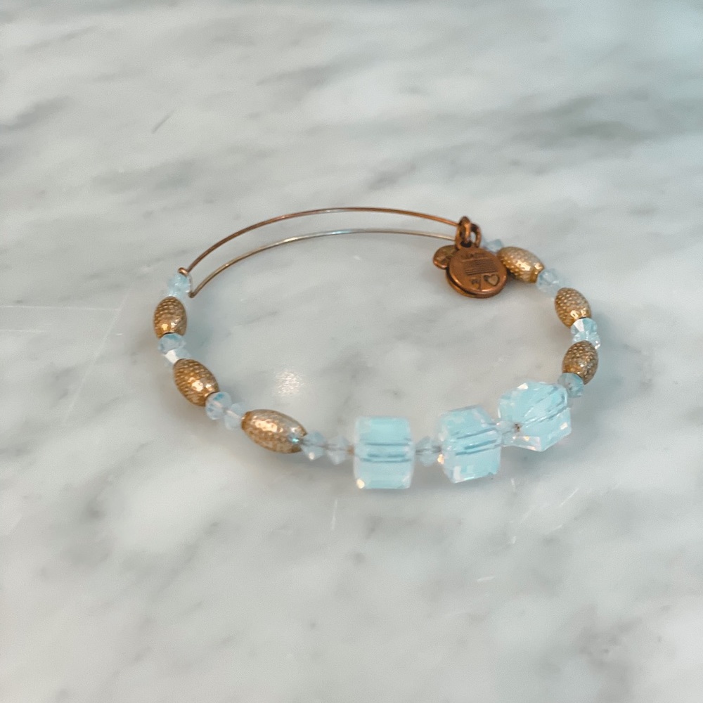 Alex and Ani white beaded bracelet